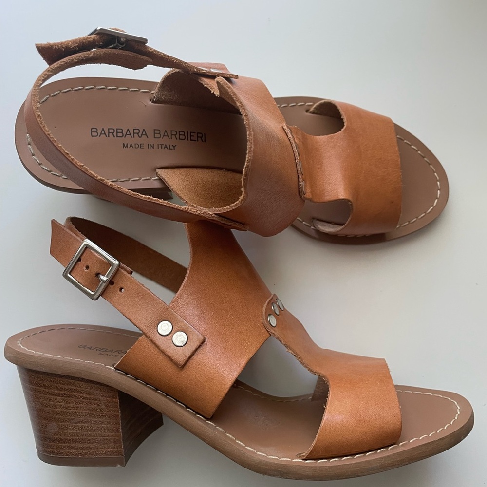 Barbara Barbieri Italian Leather Heeled Sandal
